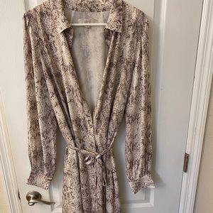NWNT Snakeskin Shirtdress